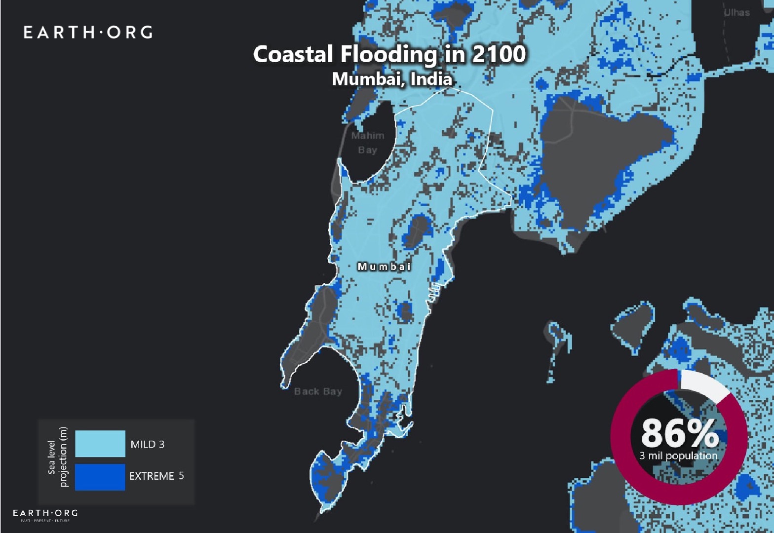 sea level rise by 2100 mumbai