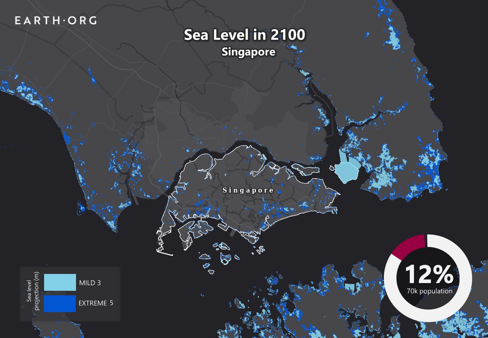 sea level rise by 2100 singapore