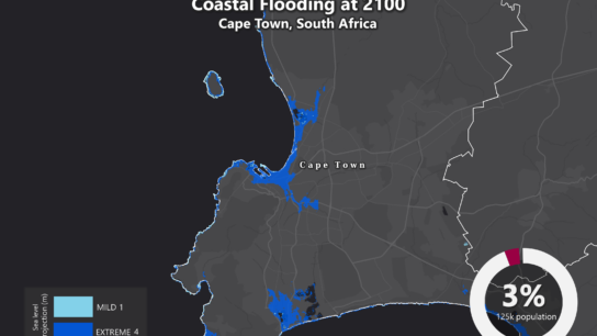 Sea Level Rise Projection Map – Cape Town