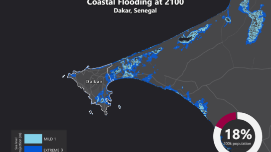 Sea Level Rise Projection Map – Dakar