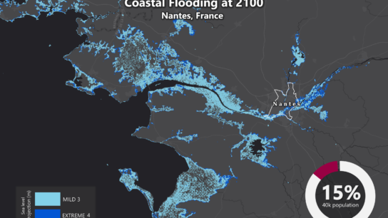 Sea Level Rise Projection Map – Nantes
