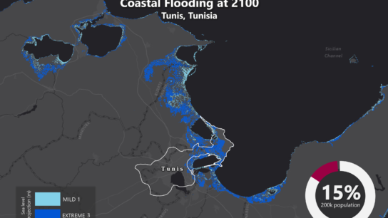Sea Level Rise Projection Map – Tunis