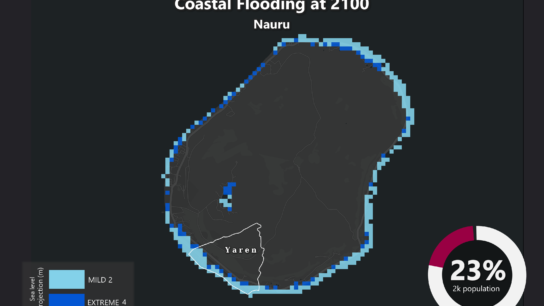 Sea Level Rise Projection Map – Nauru