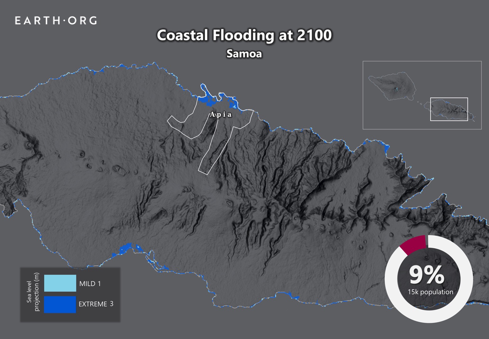 sea level rise by 2100 samoa