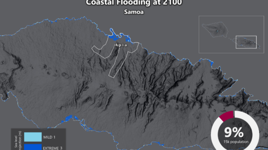 Sea Level Rise Projection Map – Samoa