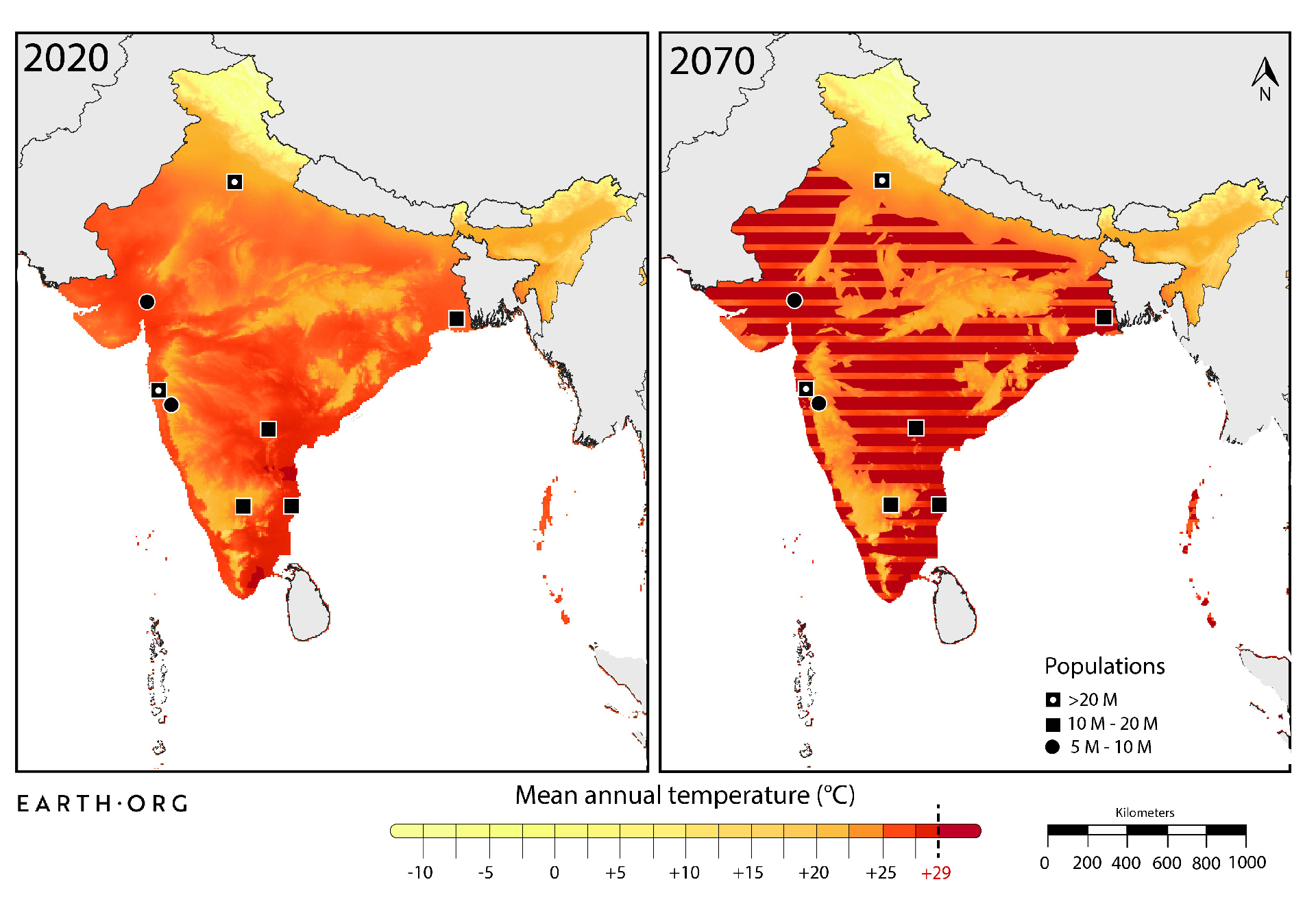 India too hot to live 2070