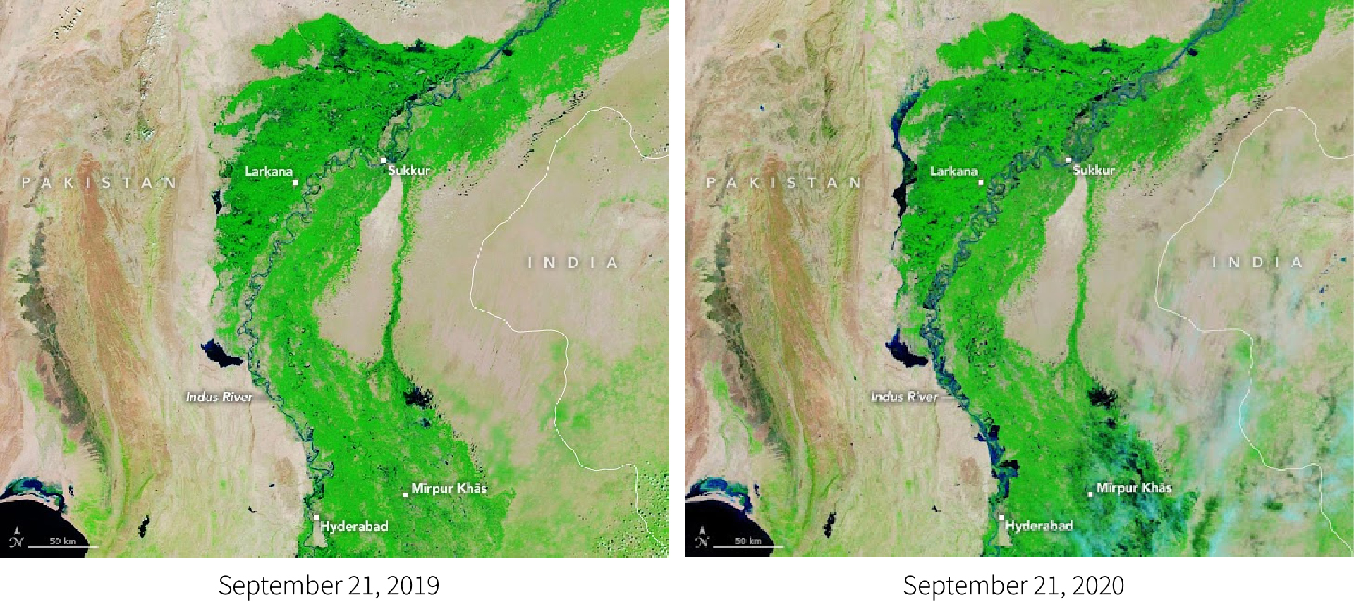 satellite imagery floods pakistan 2020