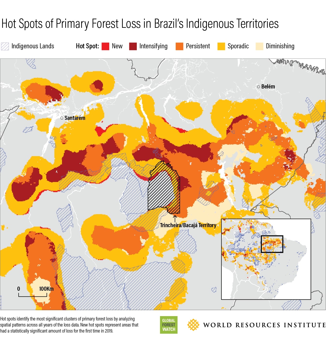 Brazil forest loss indigenous territories