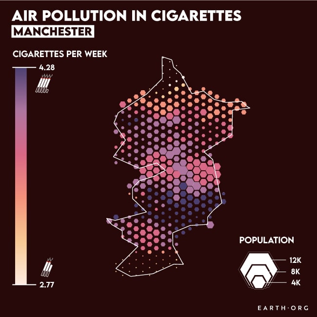 manchester air pollution pm2.5 cigarettes map
