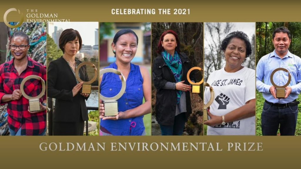 Here are the Winners of the 2021 Goldman Environmental Prize
