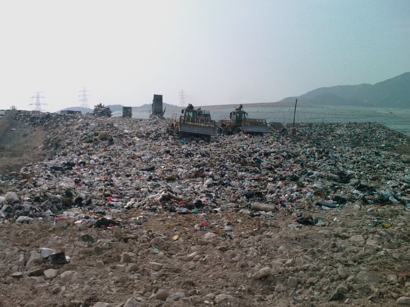 hong kong landfill waste