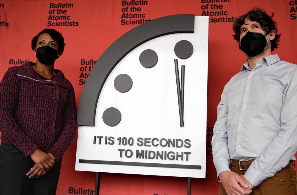 Doomsday Clock Remains Unchanged at 100 Seconds to Midnight