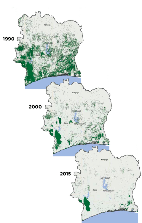 Deforestation in Africa Côte d’Ivoire