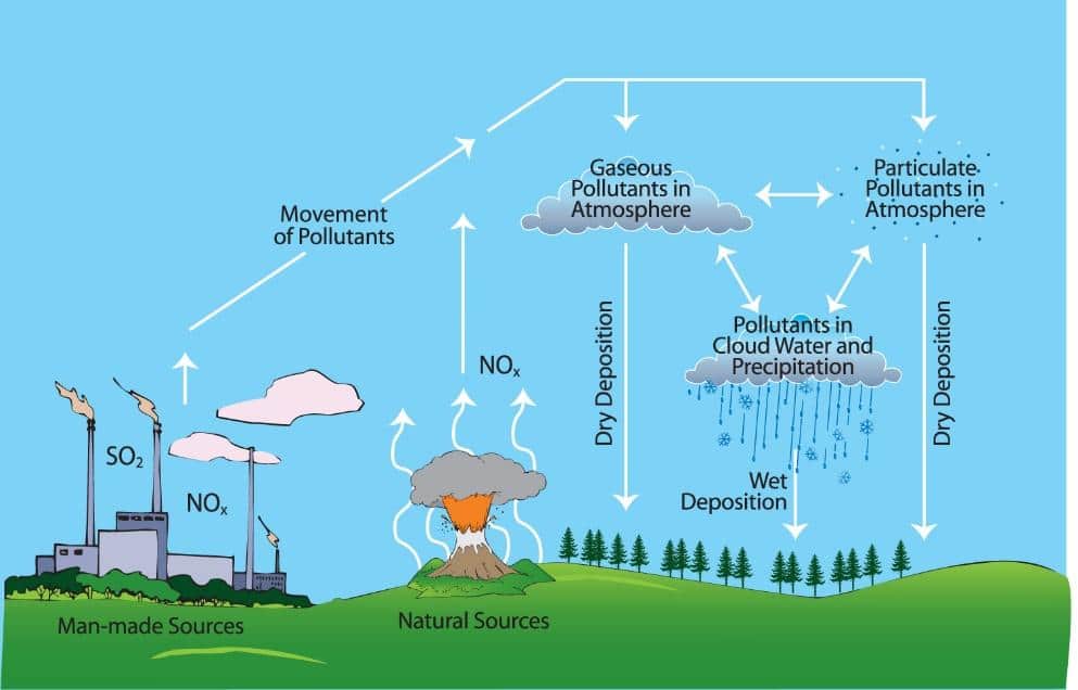 how does acid rain affect the environment; How does acid rain form? Image: EPA