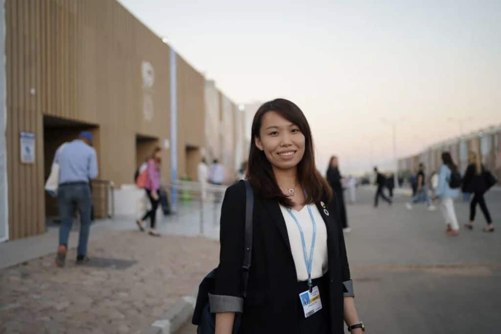 Hong Kong climate advocate Judy Cheung at COP27 in Sharm el-Sheikh, Egypt, in November 2022.