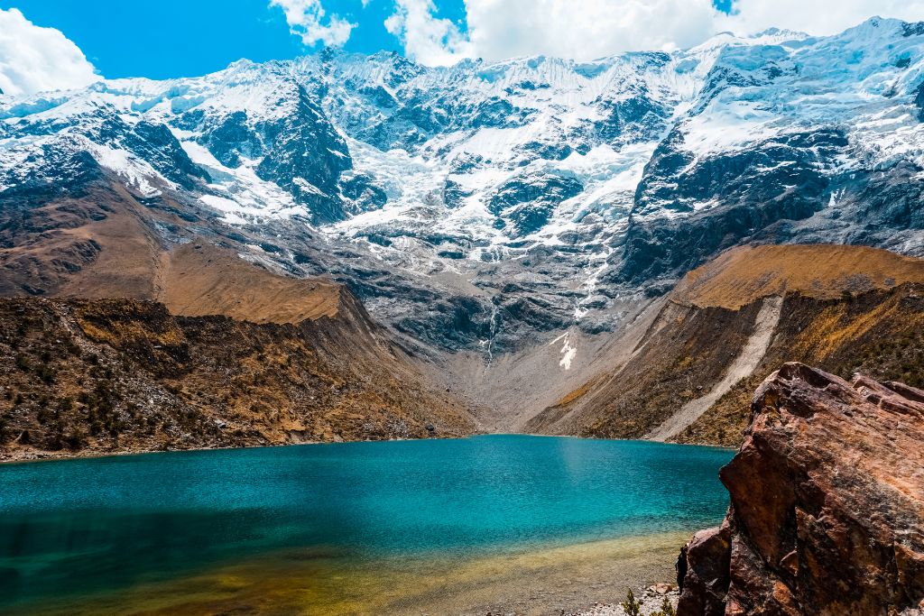 Lake Palcacocha, located in the Cordillera Blanca range of the Peruvian Andes