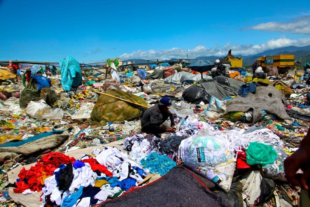 Waste handling site in Patayas, Manila, philippines