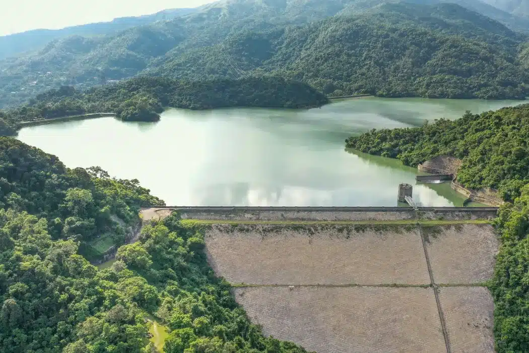 Shing Mun Reservoir, in Hong Kong’s New Territories. 