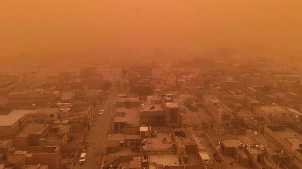 dust in iraq; desertification; dust storm in iraq