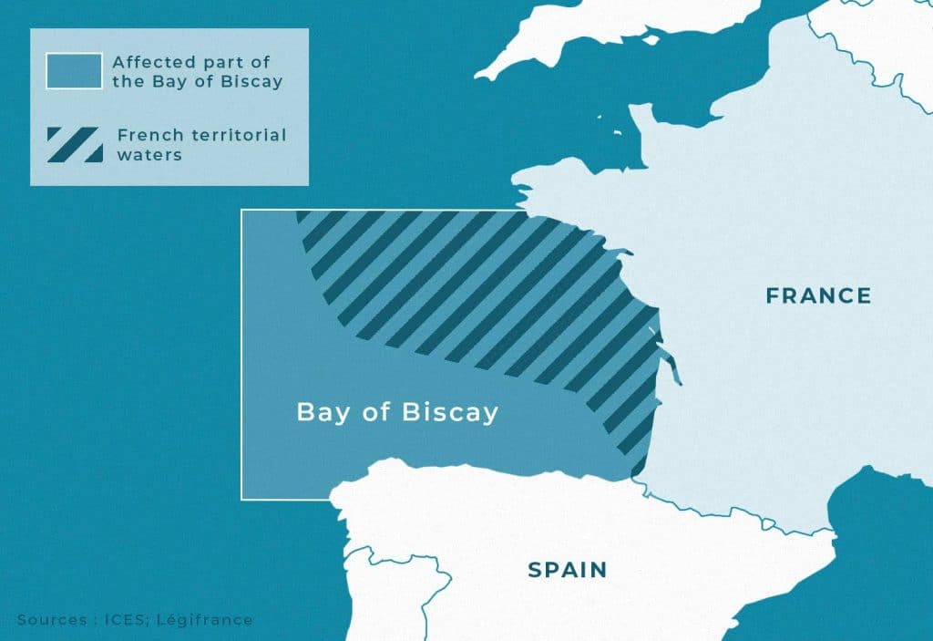 France ban on commercial fishing in the Bay of Biscay