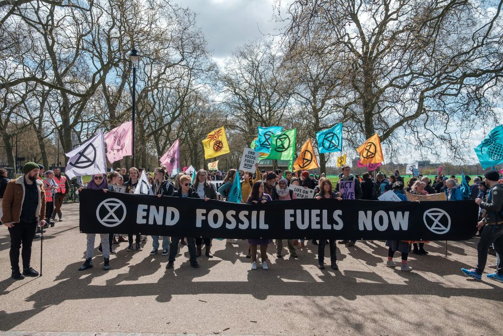 Extinction Rebellion Return for their April Rebellion in 2022 on the international use of Fossil Fuels in the world