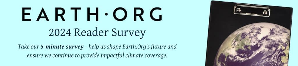 Earth.Org reader survey banner 2024