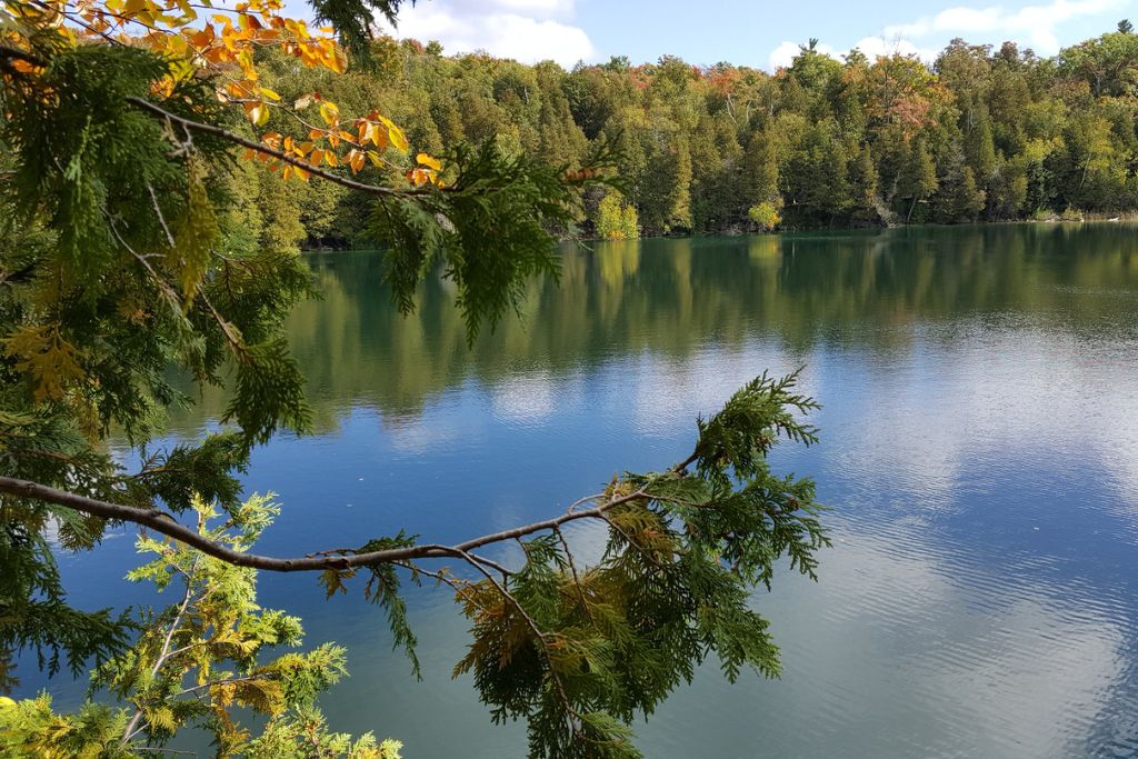 A view of Crawford Lake, Ontario, Canada
