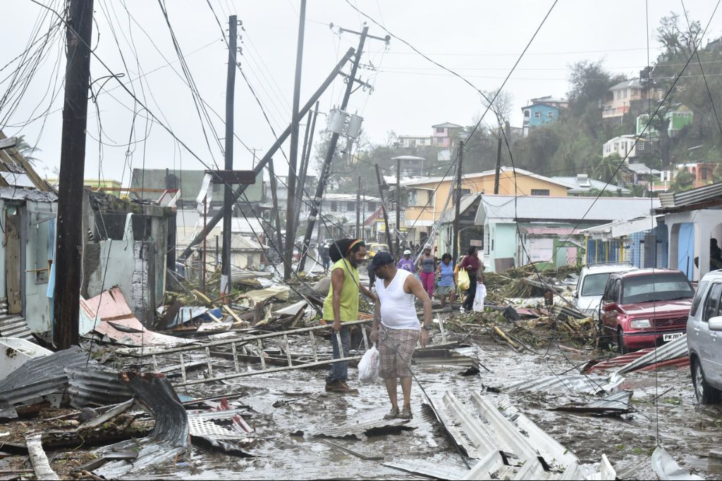 The aftermath of Hurricane Maria.