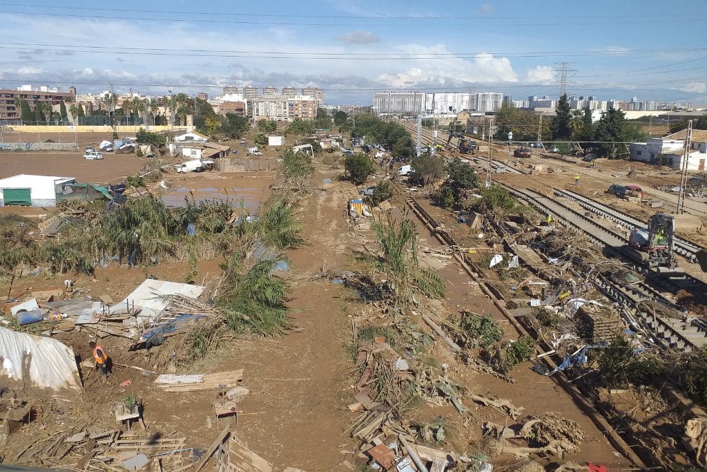 The aftermath of the floods in Valencia, Spain, in November 2024.